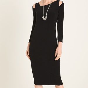 Chico’s mid length black formal dress